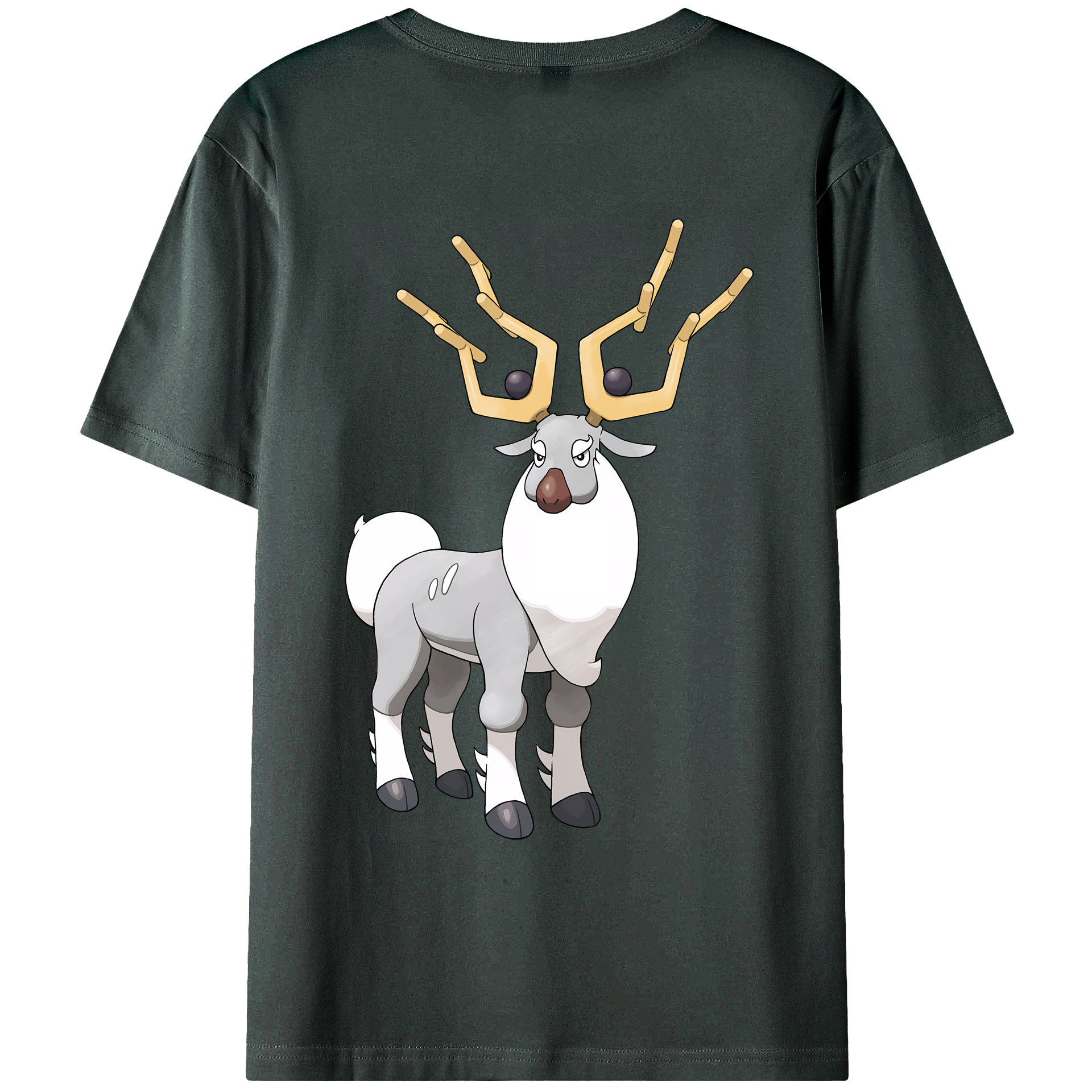 （画像用） ポケットモンスター Pokémon 綿100％ メンズ半袖Tシャツ（バックプリント） 通気性